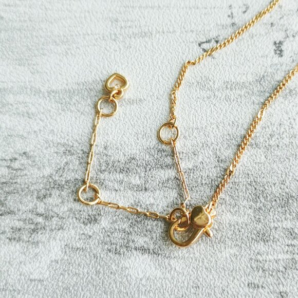 Kate Spade Gold Multicolor Necklace - Pizza My Heart - Picture 4 of 4